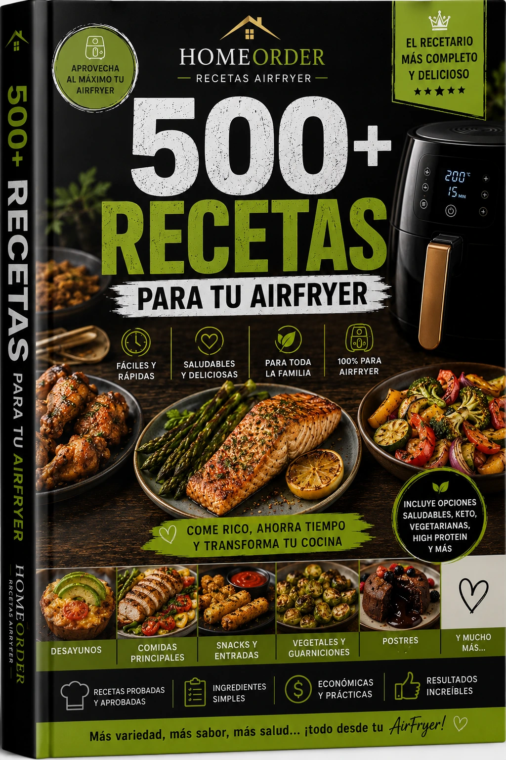 500+ Recetas Premium Air Fryer